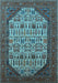 Oriental Light Blue Industrial Rug, urb1795lblu