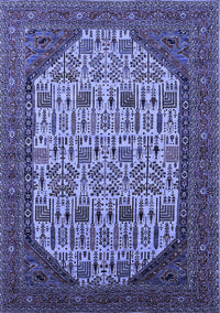 Oriental Blue Industrial Rug, urb1795blu