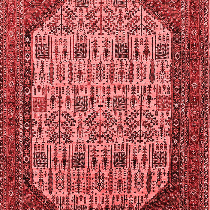 Machine Washable Oriental Red Industrial Rug, wshurb1795red