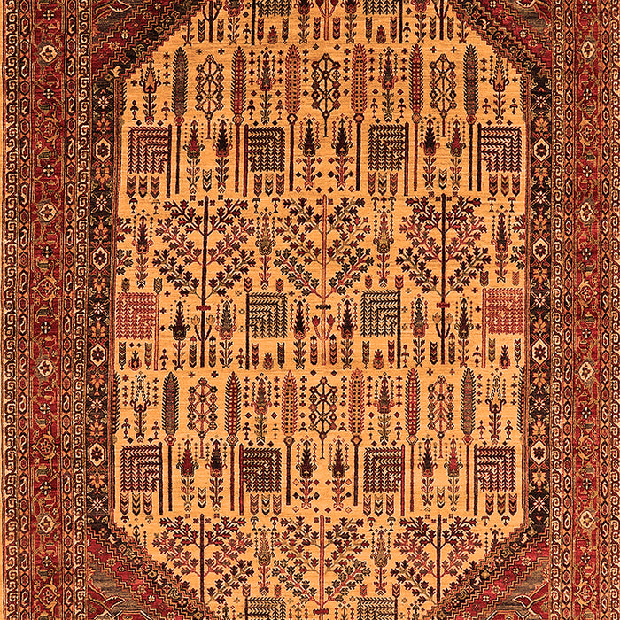 Machine Washable Oriental Orange Industrial Area Rugs, wshurb1795org