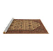 Sideview of Machine Washable Oriental Brown Industrial Rug, wshurb1795brn