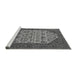 Sideview of Machine Washable Oriental Gray Industrial Rug, wshurb1795gry