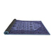 Sideview of Oriental Blue Industrial Rug, urb1795blu