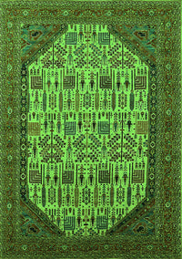 Oriental Green Industrial Rug, urb1795grn