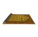 Sideview of Oriental Yellow Industrial Rug, urb1795yw