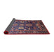 Sideview of Mid-Century Modern Plum Purple Oriental Rug, urb1796