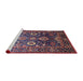 Sideview of Machine Washable Industrial Modern Plum Purple Rug, wshurb1796