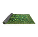 Sideview of Oriental Green Industrial Rug, urb1796grn