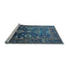 Sideview of Machine Washable Oriental Light Blue Industrial Rug, wshurb1796lblu