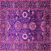 Square Oriental Pink Industrial Rug, urb1796pnk