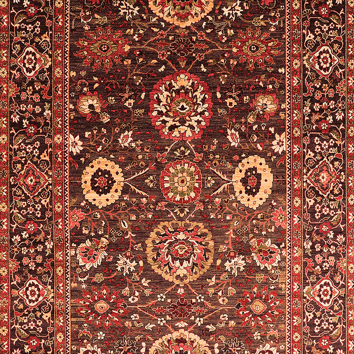 Machine Washable Oriental Orange Industrial Area Rugs, wshurb1796org