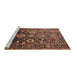 Sideview of Machine Washable Oriental Brown Industrial Rug, wshurb1796brn