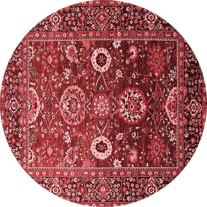 Machine Washable Oriental Red Industrial Rug, wshurb1796red