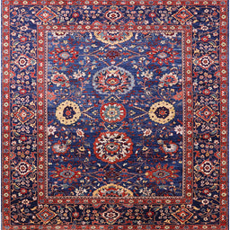 Square Machine Washable Industrial Modern Plum Purple Rug, wshurb1796