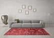 Industrial Red Washable Rugs