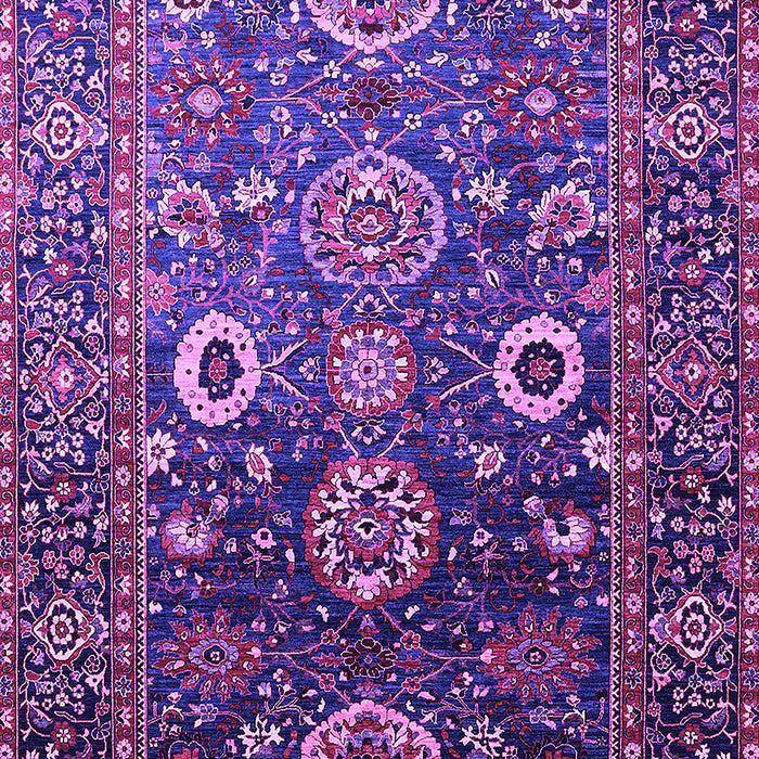 Machine Washable Oriental Purple Industrial Area Rugs, wshurb1796pur