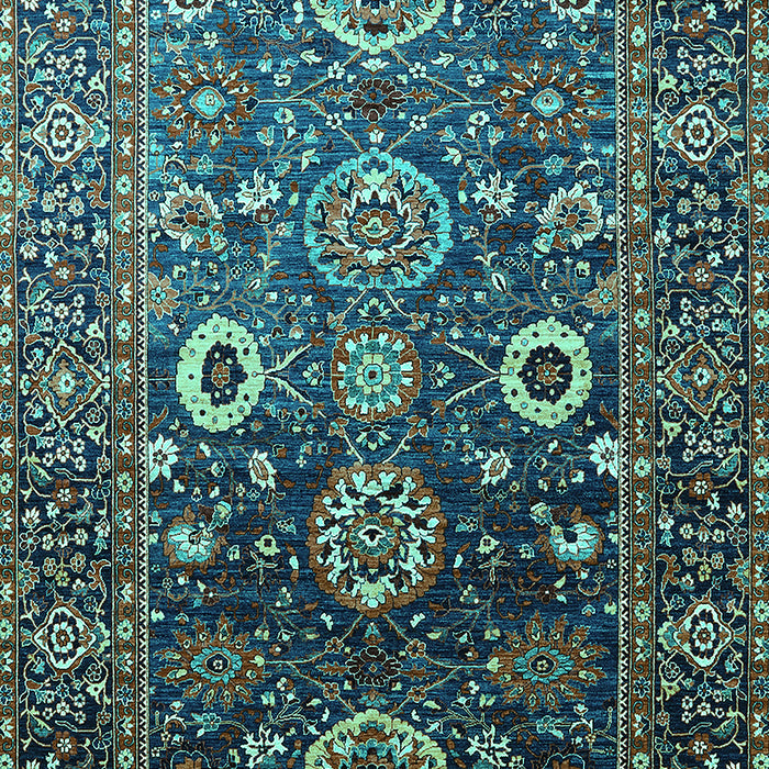 Oriental Turquoise Industrial Rug, urb1796turq