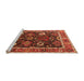 Sideview of Machine Washable Oriental Orange Industrial Area Rugs, wshurb1797org