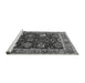 Sideview of Machine Washable Oriental Gray Industrial Rug, wshurb1797gry