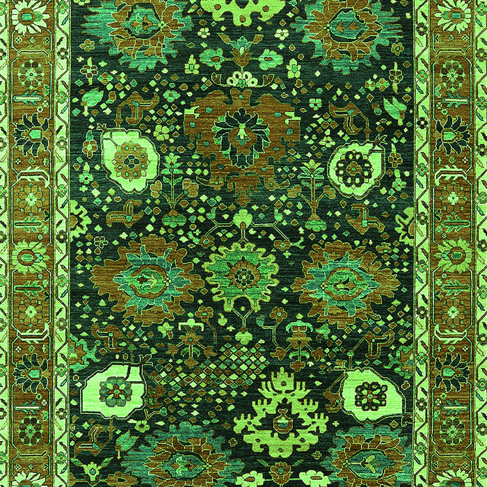 Oriental Green Industrial Rug, urb1797grn