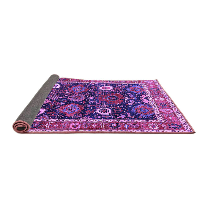 Sideview of Oriental Purple Industrial Rug, urb1797pur