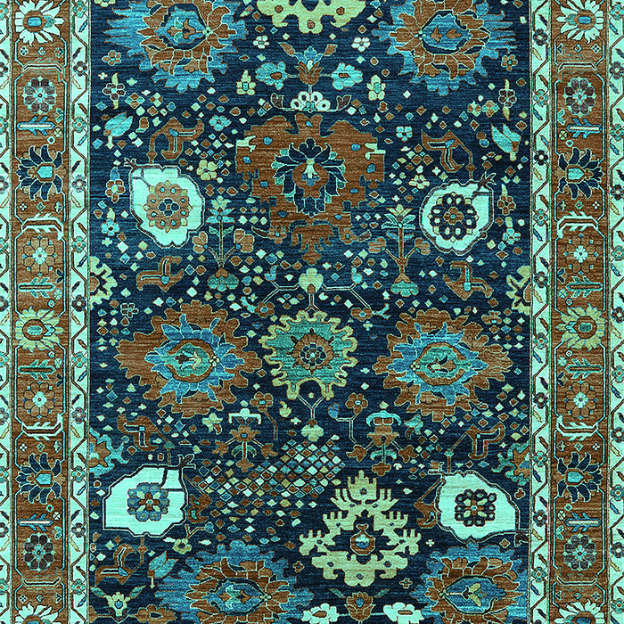 Oriental Turquoise Industrial Rug, urb1797turq