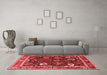 Industrial Red Washable Rugs