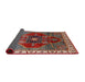 Sideview of Mid-Century Modern Red Oriental Rug, urb1798