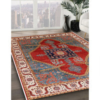 Mid-Century Modern Red Oriental Rug, urb1798