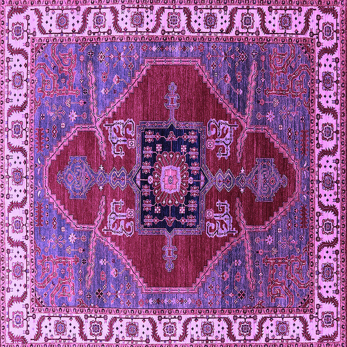 Square Oriental Purple Industrial Rug, urb1798pur