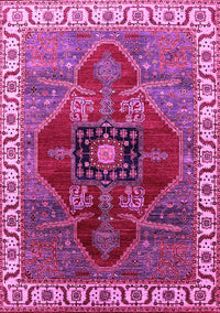 Oriental Pink Industrial Rug, urb1798pnk