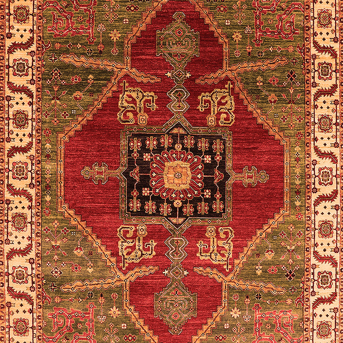 Oriental Orange Industrial Rug, urb1798org