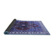 Sideview of Oriental Blue Industrial Rug, urb1798blu