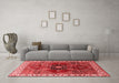 Industrial Red Washable Rugs