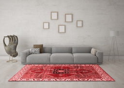 Industrial Red Washable Rugs