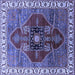 Square Oriental Blue Industrial Rug, urb1798blu