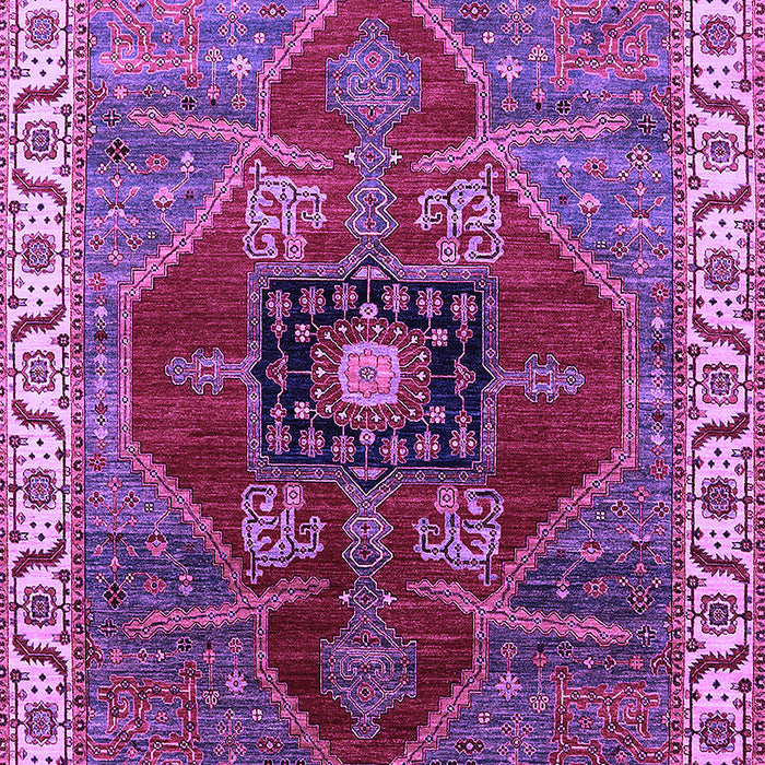 Machine Washable Oriental Purple Industrial Area Rugs, wshurb1798pur