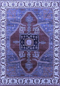 Oriental Blue Industrial Rug, urb1798blu