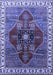 Oriental Blue Industrial Rug, urb1798blu