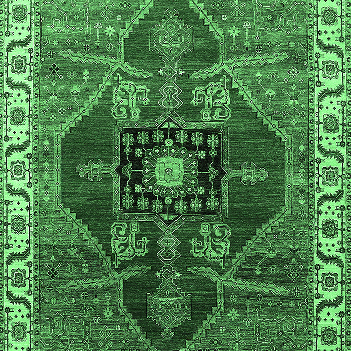 Oriental Emerald Green Industrial Rug, urb1798emgrn