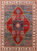 Mid-Century Modern Red Oriental Rug, urb1798