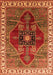 Machine Washable Oriental Orange Industrial Area Rugs, wshurb1798org