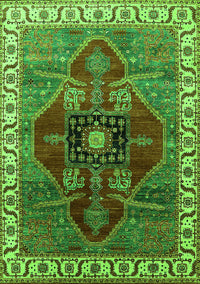 Oriental Green Industrial Rug, urb1798grn