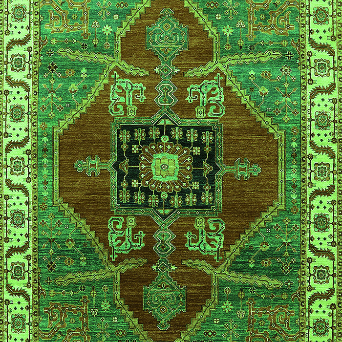 Oriental Green Industrial Rug, urb1798grn