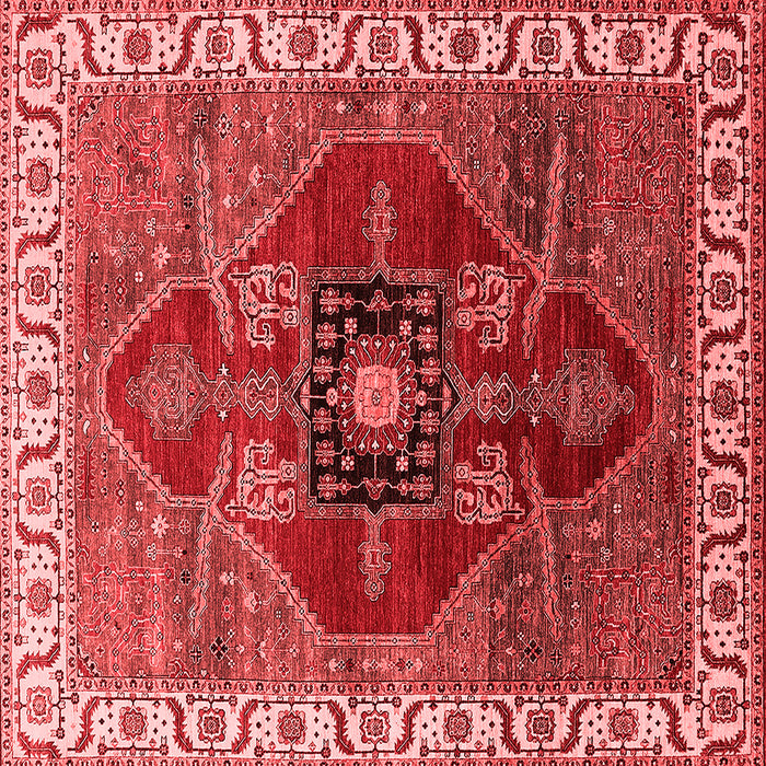 Machine Washable Oriental Red Industrial Rug, wshurb1798red
