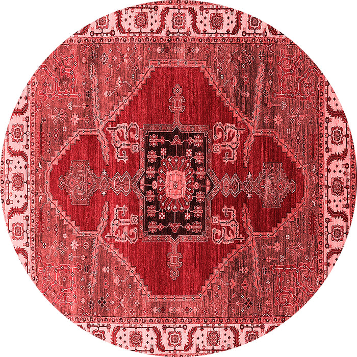 Machine Washable Oriental Red Industrial Rug, wshurb1798red