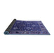 Sideview of Oriental Blue Industrial Rug, urb1799blu