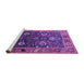 Sideview of Machine Washable Oriental Purple Industrial Area Rugs, wshurb1799pur