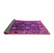 Sideview of Oriental Pink Industrial Rug, urb1799pnk