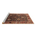 Sideview of Machine Washable Oriental Brown Industrial Rug, wshurb1799brn